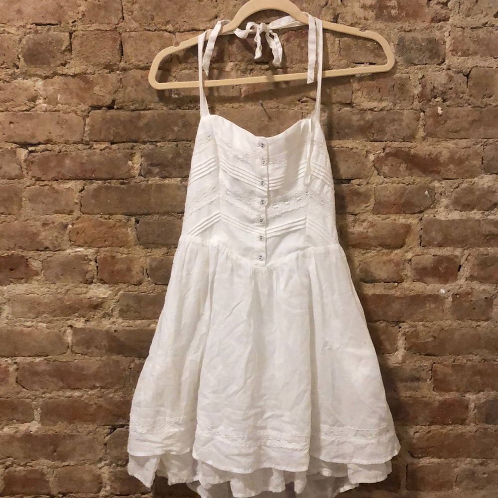 Guess White Halter Dress